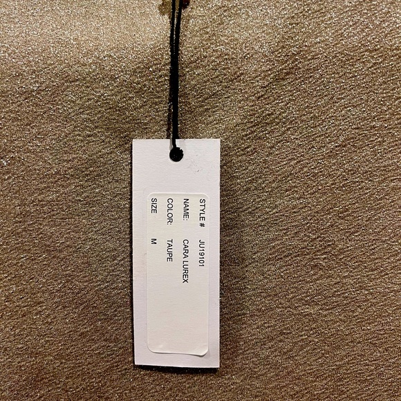 Generation Love NWT lurex tank. Taupe with shimmer. Sz M. Holiday ready. - Picture 3 of 5